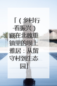 （乡村行·看振兴）藏在北魏重镇里的坝上雅居：从留守村到生态园