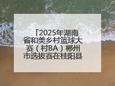 2025年湖南省和美乡村篮球大赛（村BA）郴州市选拔赛在桂阳县火热开赛