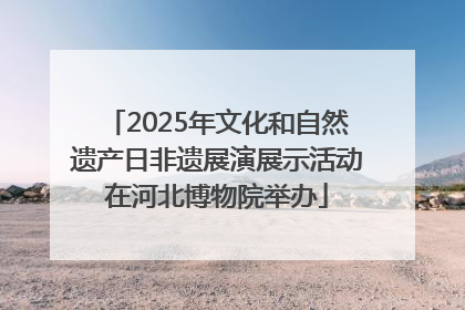 2025年文化和自然遗产日非遗展演展示活动在河北博物院举办