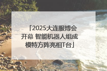 2025大连服博会开幕 智能机器人组成模特方阵亮相T台