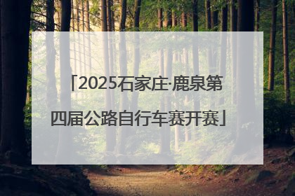 2025石家庄·鹿泉第四届公路自行车赛开赛