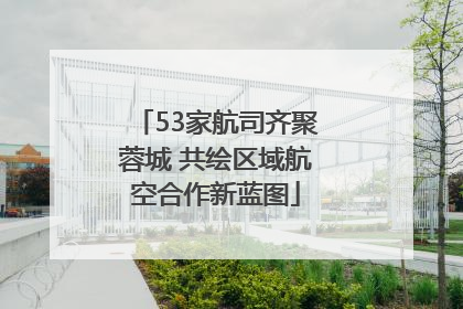 53家航司齐聚蓉城 共绘区域航空合作新蓝图