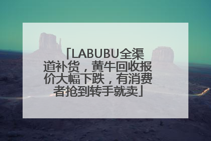 LABUBU全渠道补货，黄牛回收报价大幅下跌，有消费者抢到转手就卖